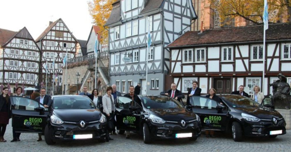 Inbetriebnahme der ersten pulsierenden CarSharing-Fahrzeuge in Homberg (Efze)